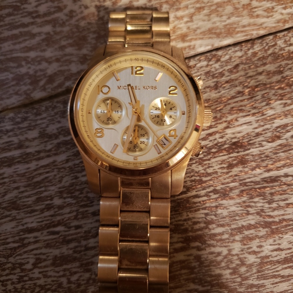 Gold Michele Kors Watch